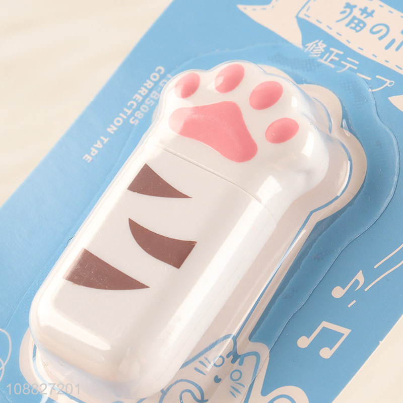 Hot selling cat claw shape stationery correction tape