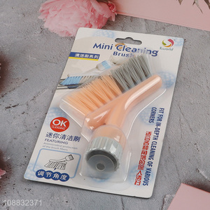 New product mini cleaning brush liquid soap dispensing brush