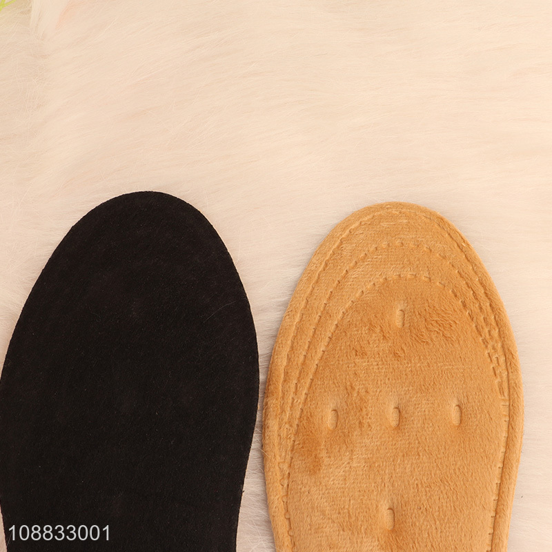 Factory price breathable sweat absorbing fleece felt insoles