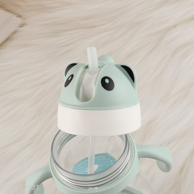 Good sale cartoon kids water bottle drinking bottle with straw