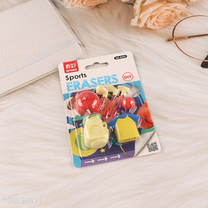 New style school students stationery sports series eraser set