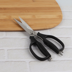 Customized logo carbon steel kitchen scissors chicken bones scissors