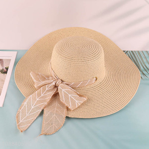 Hot selling floppy straw hat beach sun hat for women