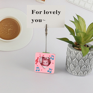 Latest design desktop office name card holder with photo frame