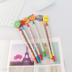 New Arrival Kids Wooden Pencils Cute Cartoon Pencils