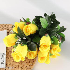 Wholesale 12-head artificial flowers lifelike flowers for home decor