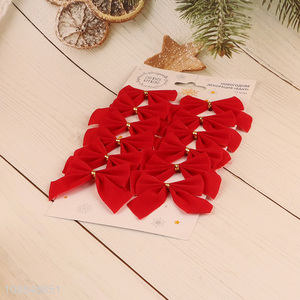 Online wholesale red bowknot hangings for christmas tree decoration