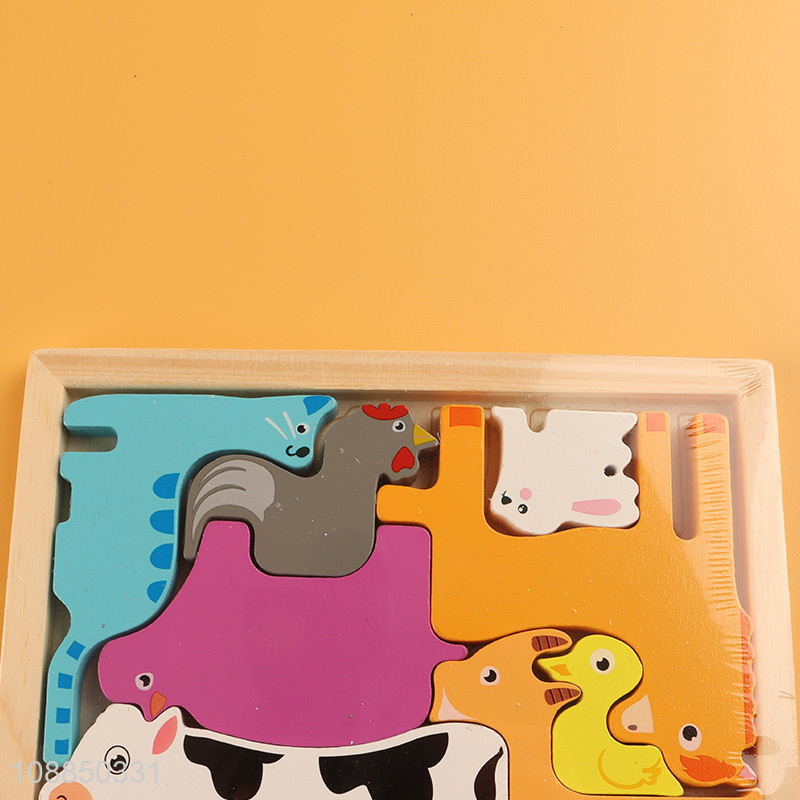 Yiwu market farm animal matching puzzle toy