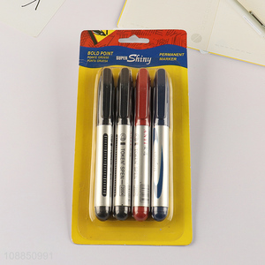 Wholesale 4pcs wateproof permanent markers for ceramic metal