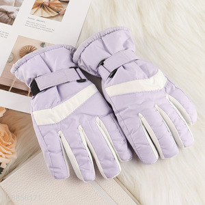 High quality kids children winter windproof snow ski gloves