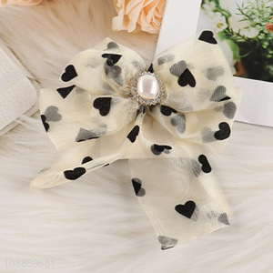 High quality fashion bow hair clips bowknot spring clips hair accessories