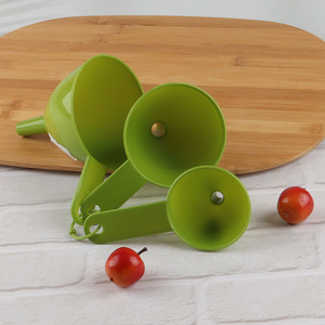 Online wholesale 3-piece plastic funnels olive oil funnels set