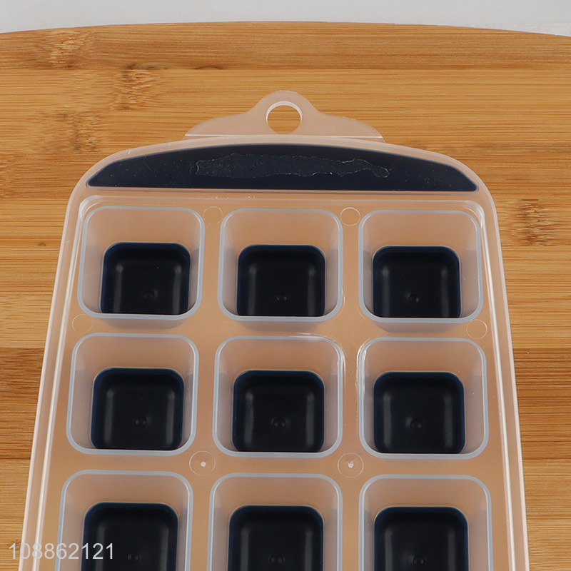 Factory price square ice cube tray for freezer whiskey cocktail