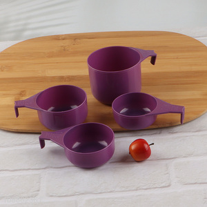 Good quality 4pcs plastic nesting measuring cups kitchen gadegets