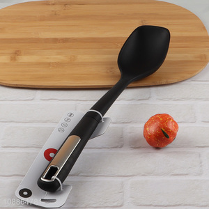 Wholesale durable heat resistant silicone kitchen spoon for cooking