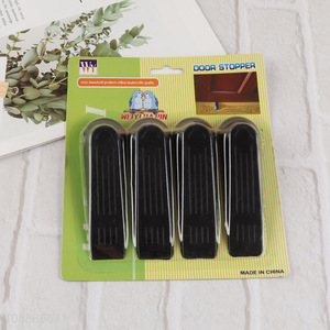 Most popular 4pcs black household door stopper door accessories