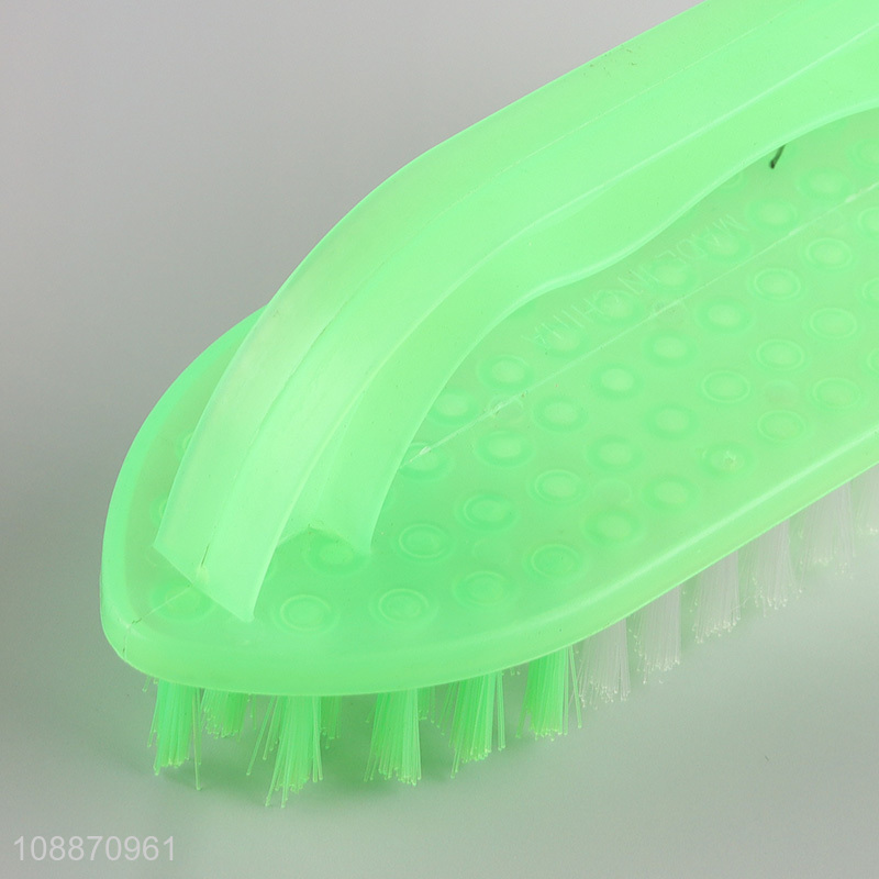 Good sale green plastic scrubbing brush washing clothes brush