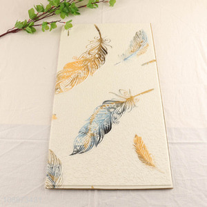 Good quality feather pattern waterproof wall sticker wallpaper