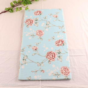 Top sale blue flower pattern wall sticker waterproof wallpaper