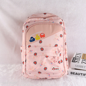 Top quality girls polyester large capacity school bag backpack for sale