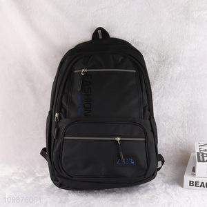 Hot items black polyester men casual sports backpack waterproof bag