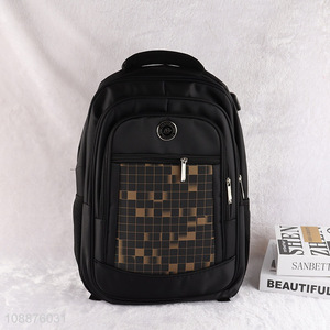 Latest design black polyester men backpack sports lightweight backpack