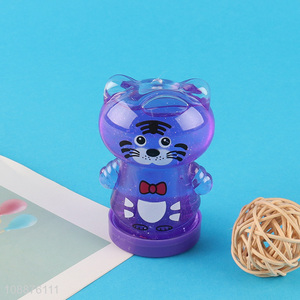 Yiwu market cartoon tiger kids non-toxic crystal slime toys