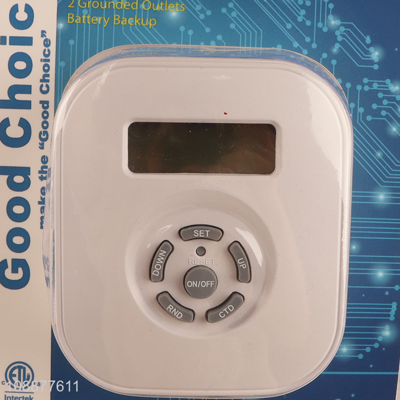 Online Wholesale Indoor Digital Timer with 2 Outlets for Home Office