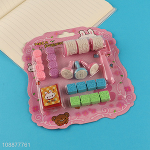 Low price children cartoon diy stamp set for sale