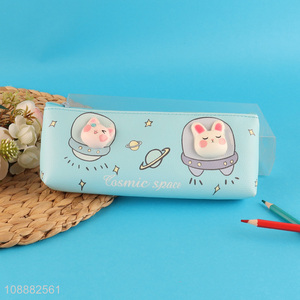 Top sale cartoon rabbit students kids stationery pencil bag