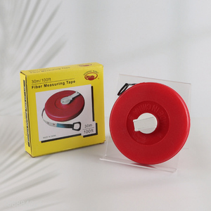 High quality 30m 100ft soft measuring tape fiber tape measure