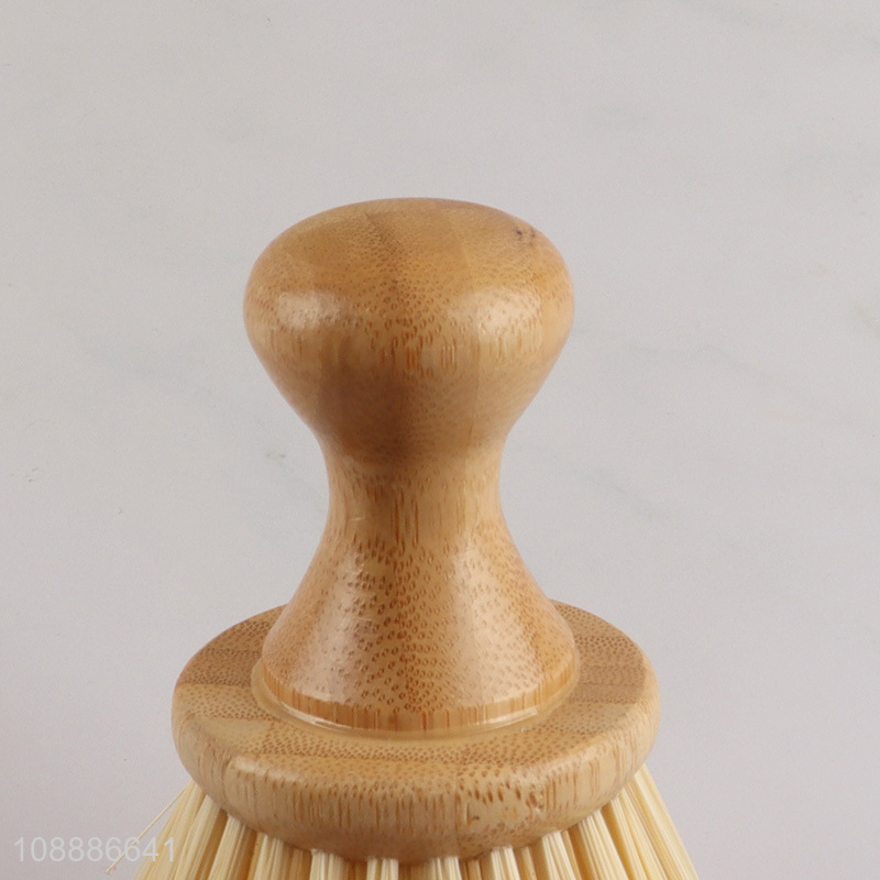 Hot selling multi-purpose bamboo dish brush for kitchen cleaning