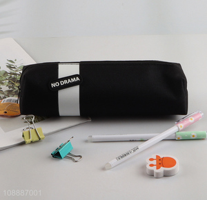 Good quality large capacity fabric pencil pouch zipper pencil bag