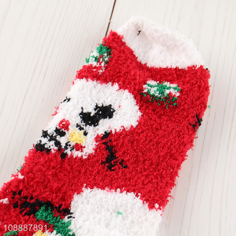 Good quality Christmas socks winter soft holiday slipper socks