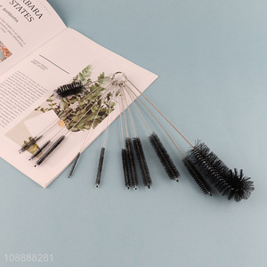 Wholesale 13-piece nylon cleaning brush kit for tumbler water bottle