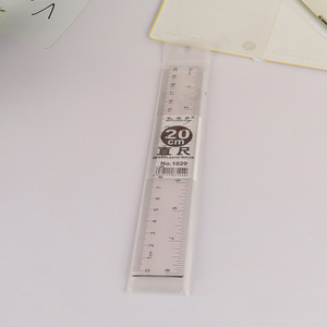 China imports clear straight ruler plastic measuring tool for student