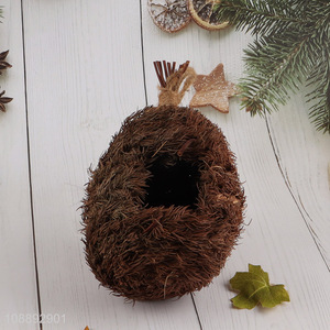 Factory supply garden ddecoration hanging bird nest bird house for sale