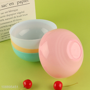 Online wholesale 4pcs/set plastic bowls snacks breakfast fruit bowls