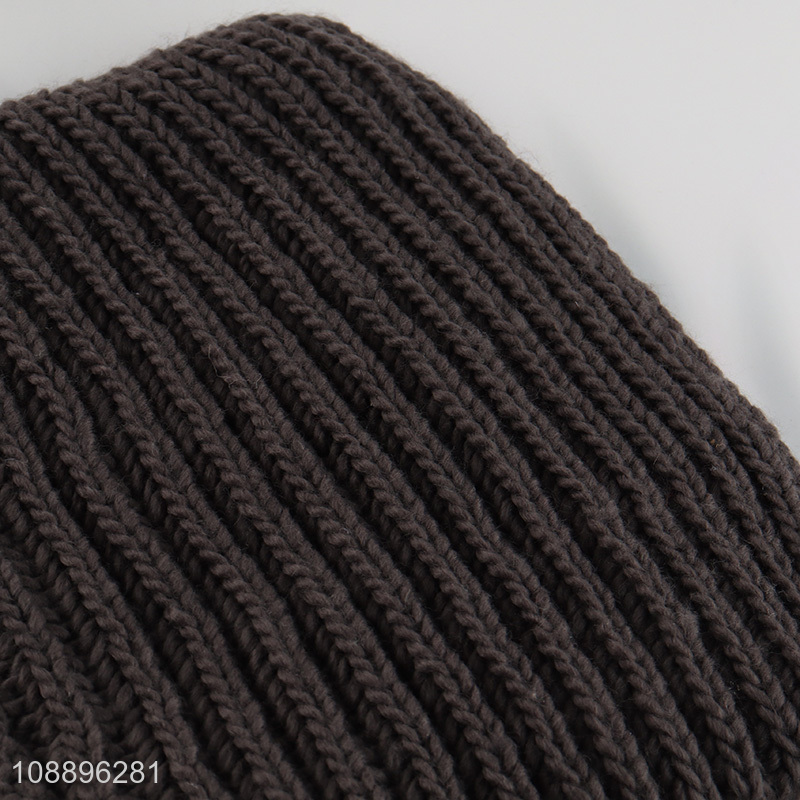 Good quality winter windproof knit hat hooded scarf hat for women