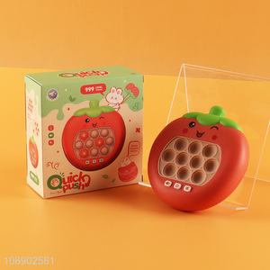 China wholesale strawberry shaped pop push game machine