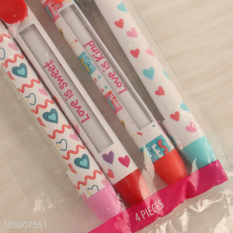 Online wholesale 4pcs cute gel ink pens for home office & school