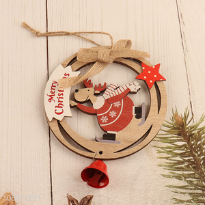 Hot Selling Hollow Wooden Christmas Ornament for Christmas Party Decor