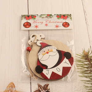 New Product Christmas Wooden Pendants Painted Wooden Hanging Crafts