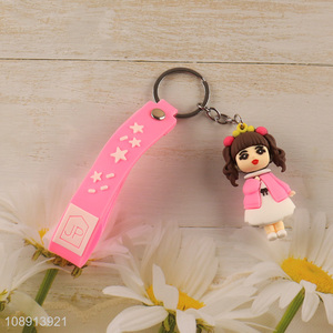 Hot Selling Kawaii Cartoon Silicone Keychain Bag Accessories