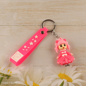 Good Quality Lovely Cartoon Silicone Key Chain Bag Pendants