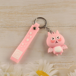 Wholesale Cute Silicone Keychain School Bag Pendant for Kids