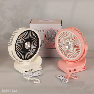 Factory price multicolor adjustable 3-speed wind speed clip fan for sale