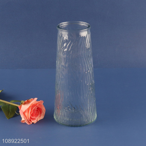 New style home decor glass clear flower vase hydroponic vase