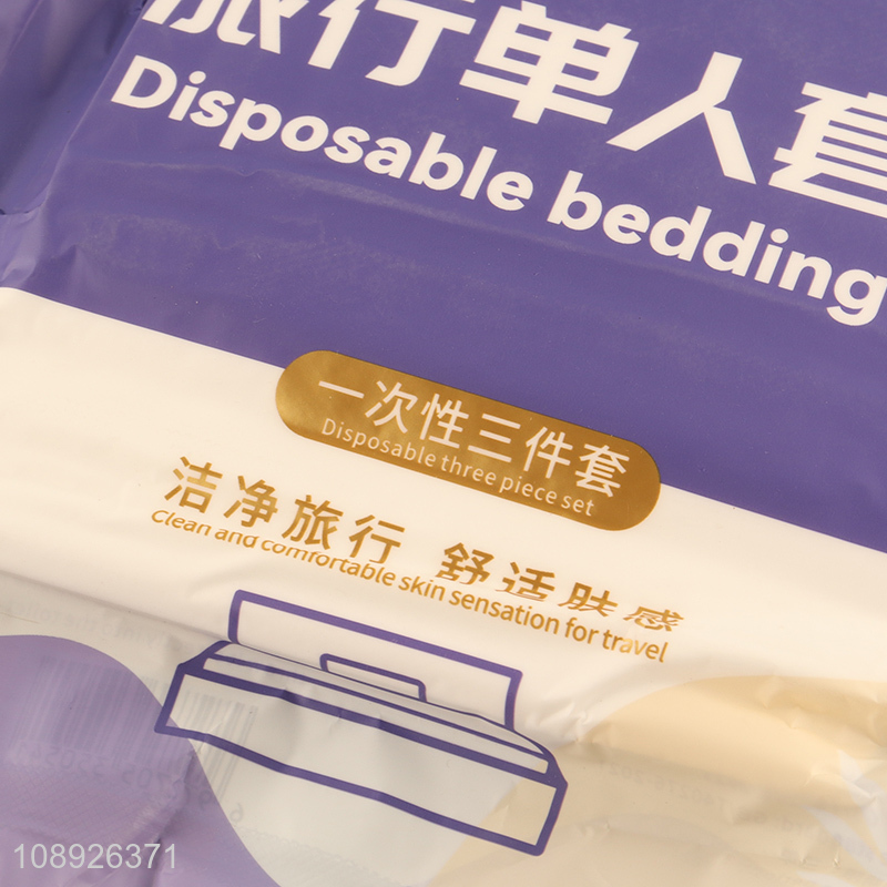 Factory supply disposable bedding set portable travel kit