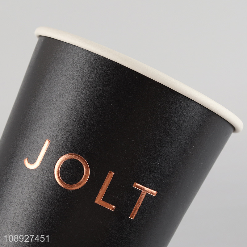 High quality black double wall disposable paper cup for sale